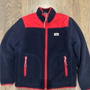 Penfield Black and Red Fleece Jacket